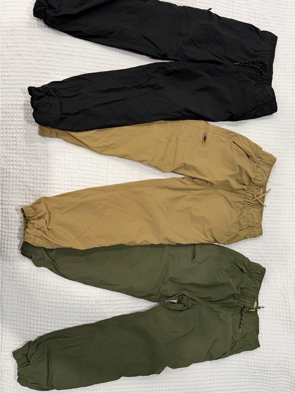 Vintage Kids Jogger Pants - Black, Tan, Olive